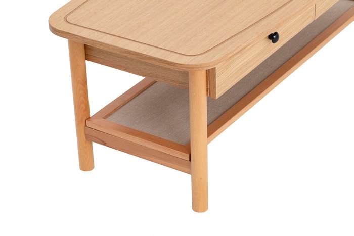 Hanah Home Mesa de Centro Daisy en Colores Naturales y Madera Hanah Home Mesa de Centro Daisy en Colores Naturales y Madera
